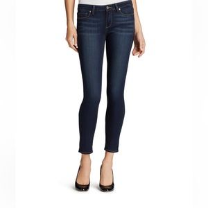 PAIGE Verdugo Ankle Cropped Dark Wash Skinny Jeans 27